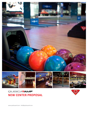 Sales quote example - New CeNter ProPosal - Let's Go Bowling