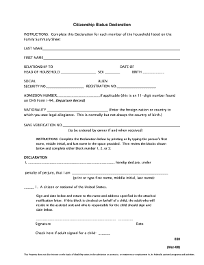 HUD-Assisted Housing Application