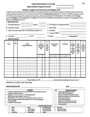 Unemployment Insurance Fund Remuneration Statement Blank Fillable Unemployment Insurance Fund Remuneration Statement Blank Fillable