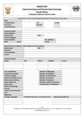 profiling form