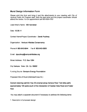 personal contact information form