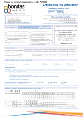 Medical Aid Application Form