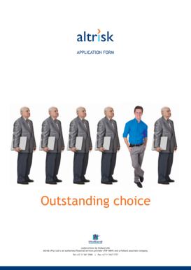 Altrisk Life Insurance Application Form