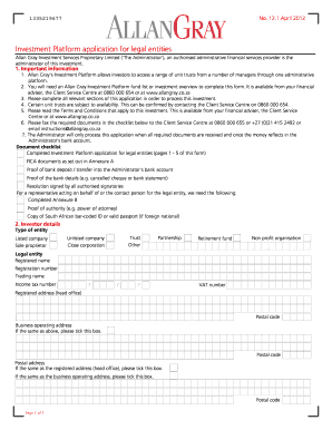 Allan Gray Investment Platform Application