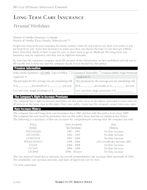 Missouri Long-Term Care Insurance Application