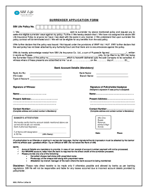 Sbi Life Insurance Application Form - Fill Online ...