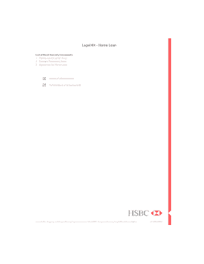 HSBC India Home Loan Facility Advice Letter