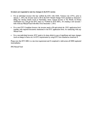 KYC Details Change Form