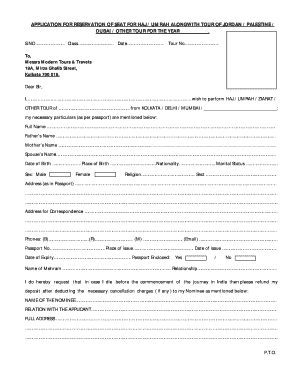 Haj Umrah Tour Reservation Application