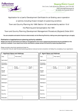 Lawful Development Certificate Application