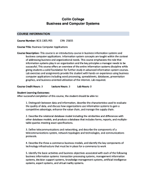 Syllabus - Collin County Community College District - Collin College