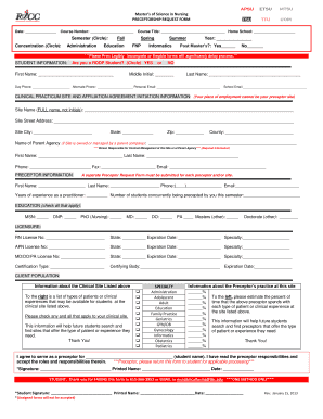 rodp preceptor site pdf form