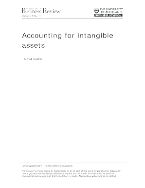 Accounting for intangible