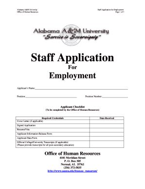 Aamuedu employment application form