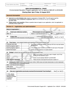 Surety declaration format - Sample 2012 Education Application Form - environment nsw gov