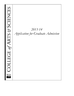 Graduate Admission Application
