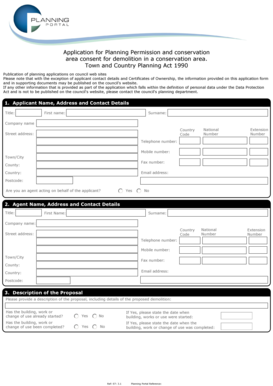 UK Planning Permission Application for Demolition
