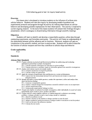 Inquiry based lesson plan fillable template form