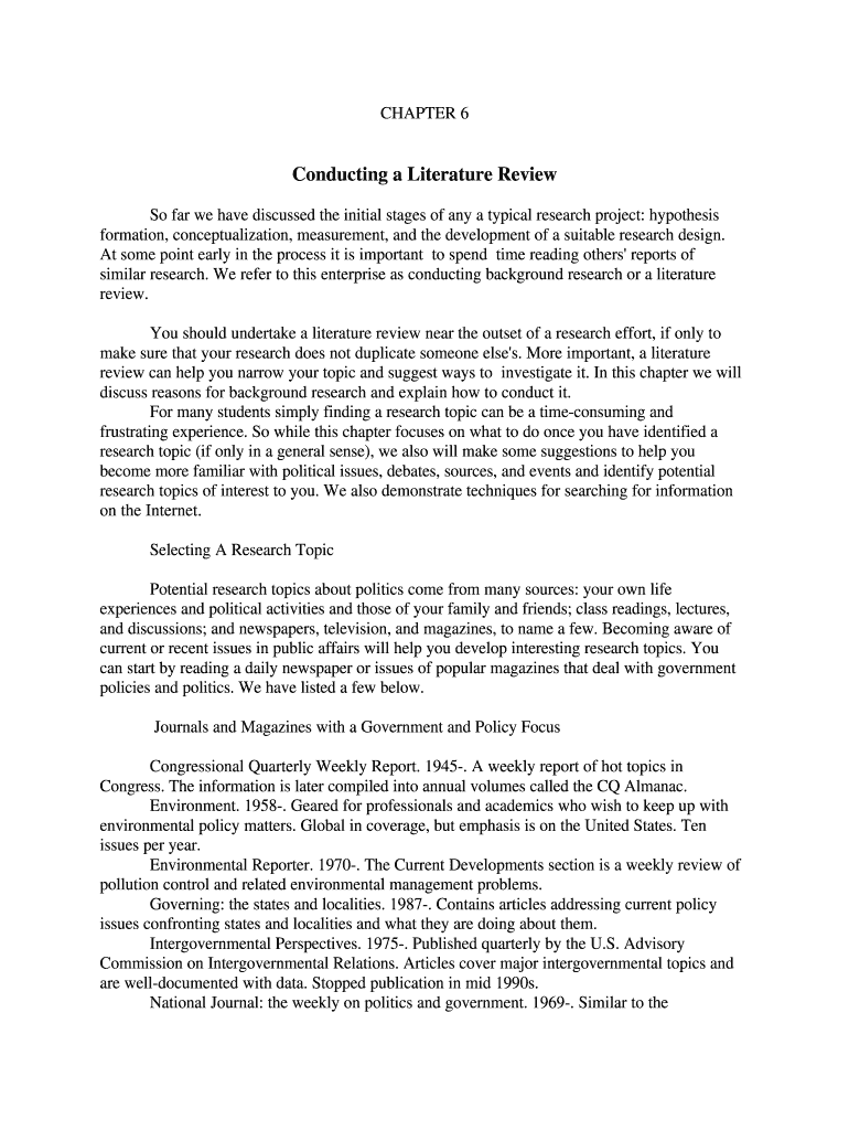 So far we have discussed the initial stages of any a typical research project: hypothesis Preview on Page 1