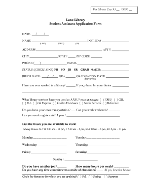 library application form