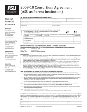 ASU Consortium Agreement