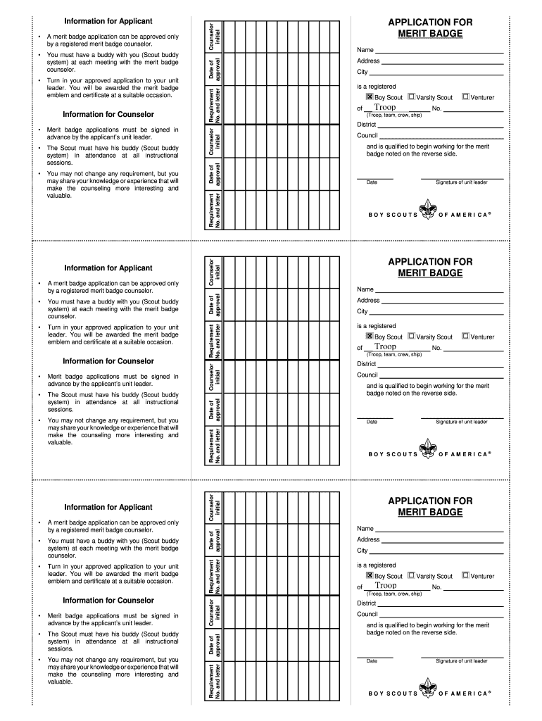 printable merit badge cards Preview on Page 1.
