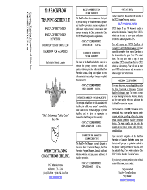 backflow prevention flyers form