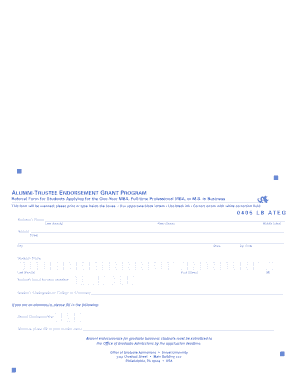 Transcript Request Form for Graduate Business Admission
