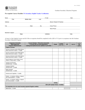 Fillable Online duq English - Duquesne University - duq Fax Email Print ...