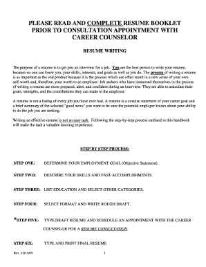 Graduate student cv - Please read and complete resume booklet - Valencia College - valenciacollege