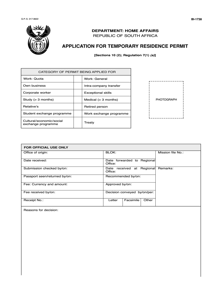 Bi 1738 Application Form Fill Out Sign Online DocHub
