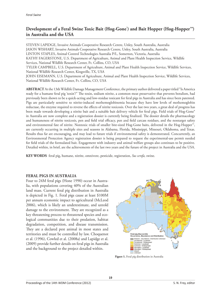 Feral Swine Preview on Page 1