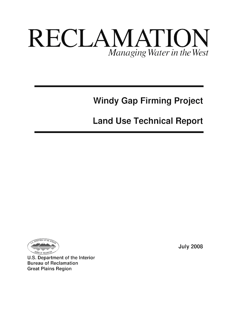 Final Environmental Impact Statement for the Windy Gap Preview on Page 1