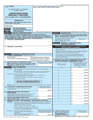 US Census Bureau Construction Project Report