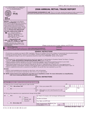 US Census Bureau 2006 Annual Retail Trade Report