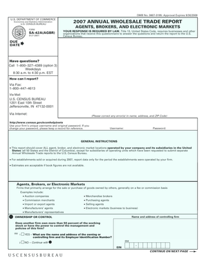 US Annual Wholesale Trade Report