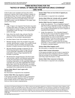 Notice of Denial of Medicare Prescription Drug Coverage