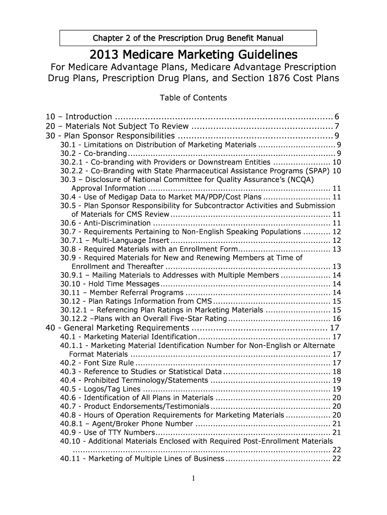 Medicare Marketing Guidelines - Centers for Medicare and Medicaid Preview on Page 1