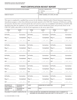 Post-Certification Revisit Report