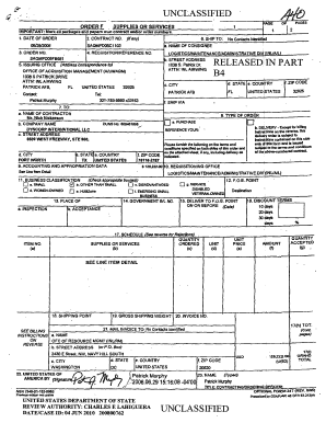 US Government Purchase Order Form