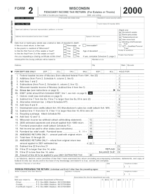 Wisconsin Fiduciary Income Tax Return