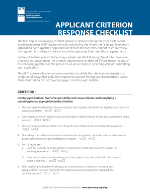 Information for the AICP Comprehensive Planning Examination - planning