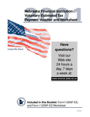Nebraska Financial Institution Voluntary Estimated Tax Payment Voucher