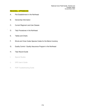 REGIONAL APPENDICES A. Plot Establishment in the Northeast B ... - fs fed