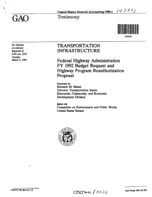 T-RCED-91-12 Transportation Infrastructure. Transportation - gao