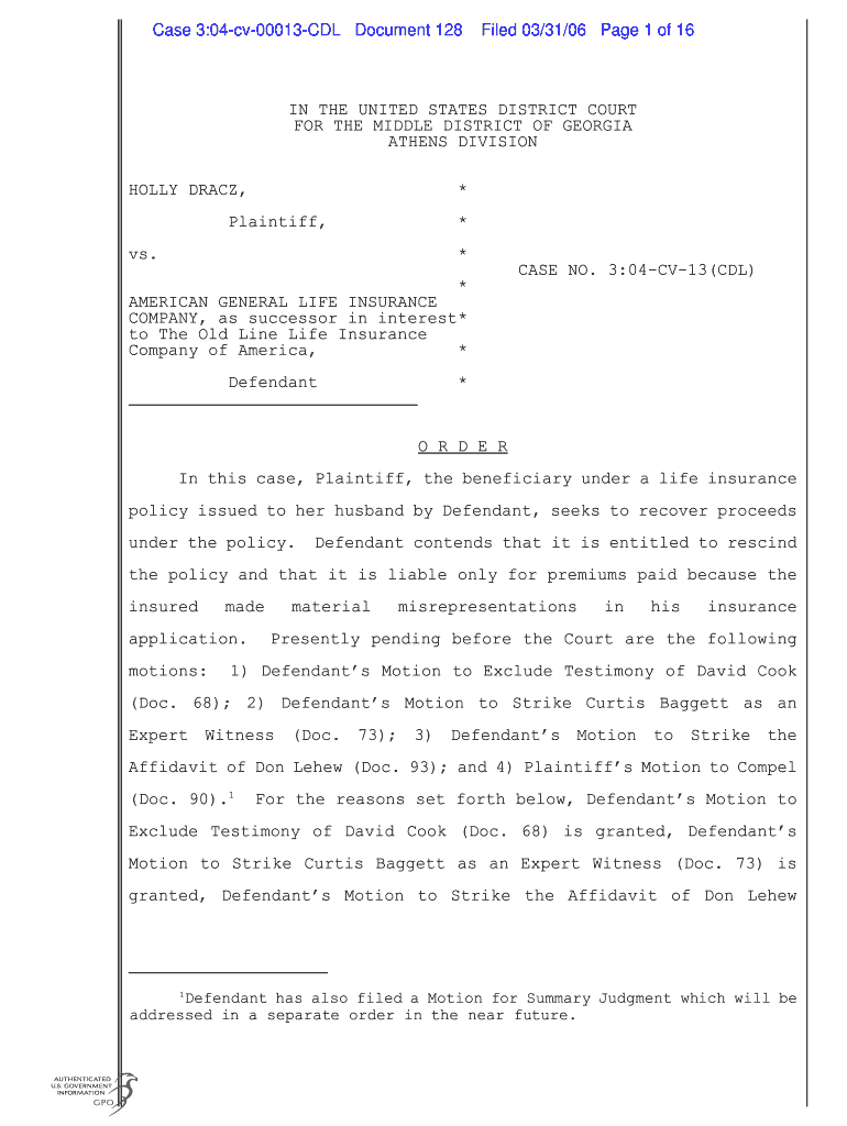 Case 304-cv-00013-CDL Document 128 - gpo Preview on Page 1