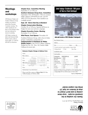 Sierra Club Membership Application Form