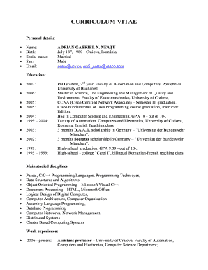 Vitaae cvs - CV EN - AdrianNeatu sait.doc. A form to supply details of alterations or changes of plated details of a Goods Motor Vehicle or Trailer or to apply for a design weight certificate