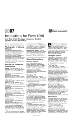 Instructions for Form 1066