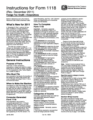 Instructions for Form 1118